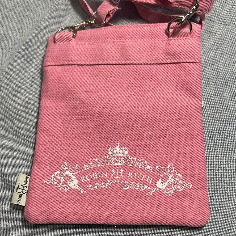 Robin Ruth Pink and Black Colorado Crossbody Bag NWOT - Picture 2 of 8